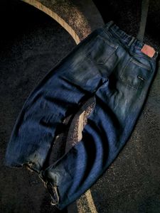 🌟Vintage Blue Faded Mecca Baggy Wide Leg Jeans🚨