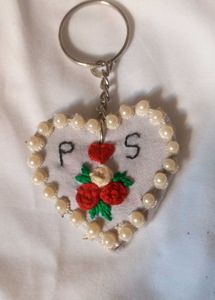 Personalized Heart Keychain