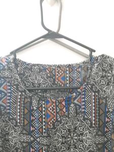 Bohemian Print Sleeveless Maxi Dress