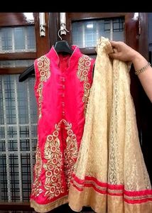 Stunning Pink Embroidered Kurta Set