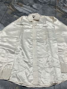 Elegant Cream Men's Shirt