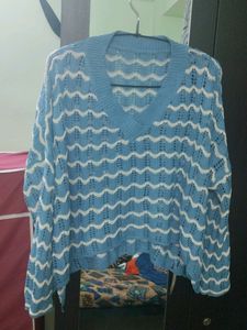 Blue And White Top