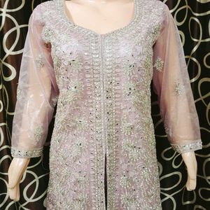 Elegant Lavender Kurta Set