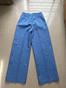 Blue Wide Leg Trousers