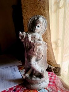 Silver Krishna Statue