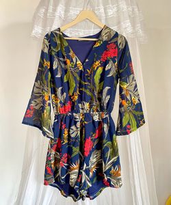 Vibrant Floral Print Romper