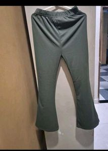 Olive Green Flared Lounge Pants