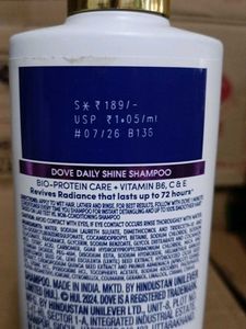 Dove Daily Shine Shampoo 180ML