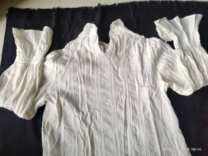 Elegant White Top - 36 bust