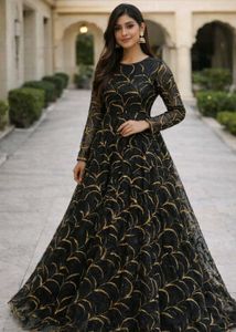 Full Embroidery Long Dress 🌟