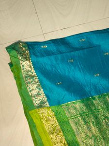 Pure Kanchi Pattu Saree 💙💚