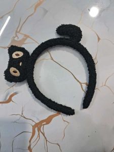 Cute Black Cat headband/ headloop y2k