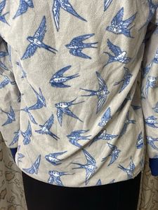 Cute Bird Print Long Sleeve Top