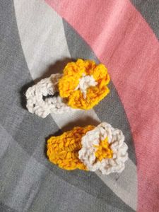Handmade Crochet Flower Hair Clips🌼