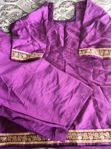 Elegant Purple Kurta with Salwar Set