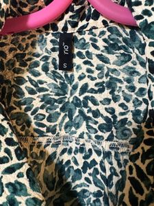Chic Printed Tie-Front Blouse