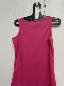 Bright Pink Sleeveless Tank Top