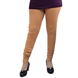 Cotton Leggings V cut with Mayani Light Brown