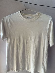 Cream M&S Basic T-Shirt
