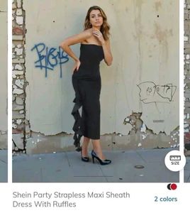 Elegant Black Ruffle dress