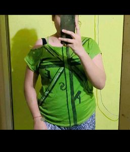 One Side Off Shoulder Top