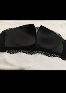 Black Lace Bandeau Top