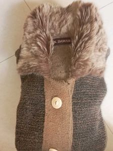 Chic Faux Fur Trimmed Cardigan