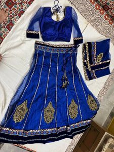 Royal Blue Lehenga Choli Set