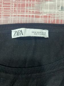 Zara Black Top In M
