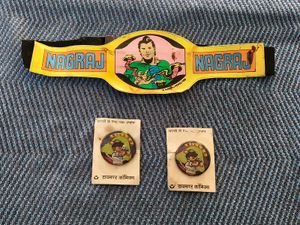 Vintage Nagraj Belt & Billoo Badges