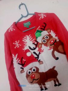 Festive Reindeer Christmas Sweater