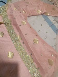 Party Wear Suit Baby Pink