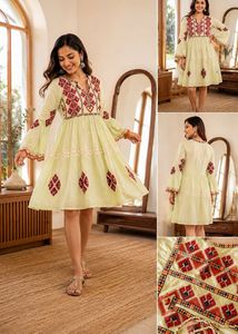Bohemian Embroidered Gown