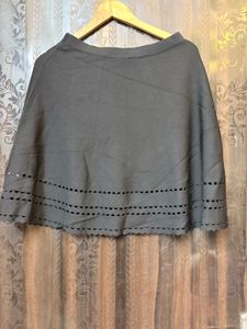 Black Mini Skirt with Cut-out Detail