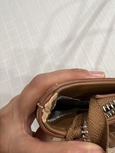 Stylish Hobo Bag with Tan Accents