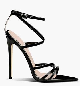 Chic Black Strappy Stiletto Heels