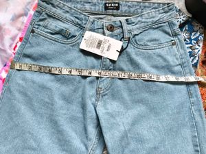 SHEIN Light Wash Wide Leg Jeans