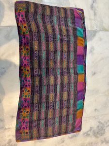 Vibrant Multicolor Crepe Floral Saree