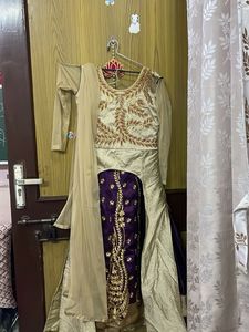 Embroidered Silk Kurta Set with Dupatta
