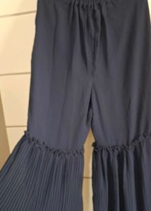 Embroidered Navy Blue Blouse
