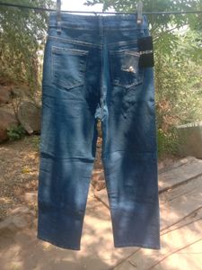 Blue Jeans with Pink Bows