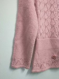 Girl's Pink Knit Sweater
