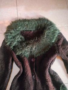 Y2K fur knit top 🧋🌱🍂🐵🦜🦢