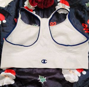 Champion White Sports Bra