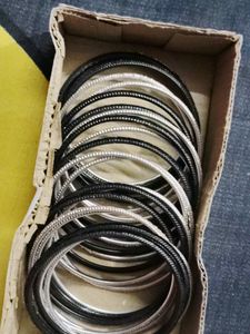 Bangles Black And Silver Colour