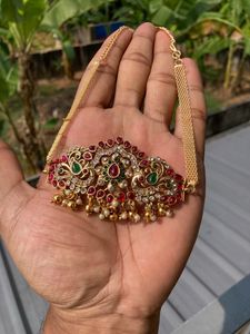 Stone Work choker Set With Earning