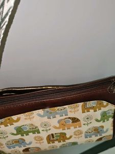 Cute Elephant Print Crossbody Bag