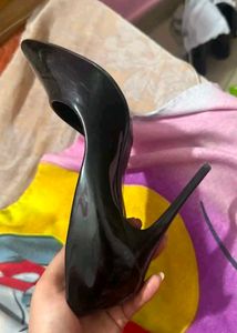 black high heel pumps