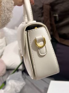 Chic White Top Handle Bag