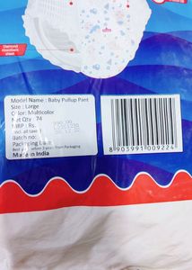 MOFATLAL PREMIUM BABY PANTS L SIZE 74 ECONOMY UNIT PACK